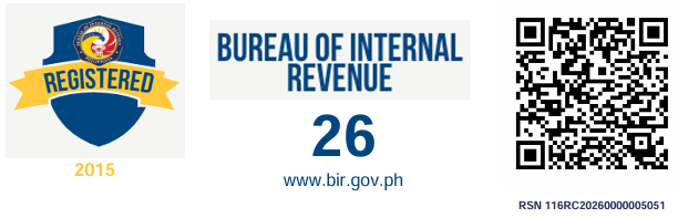BIR Registration Seal Badge: BIR Registered Business